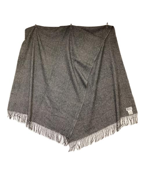 JOHNSTONS OF ELGIN（ジョンストンズオブエルガン）JOHNSTONS OF ELGIN (ジョンストンズオブエルガン) カシミヤ混大判ストール ブラックの古着・服飾アイテム