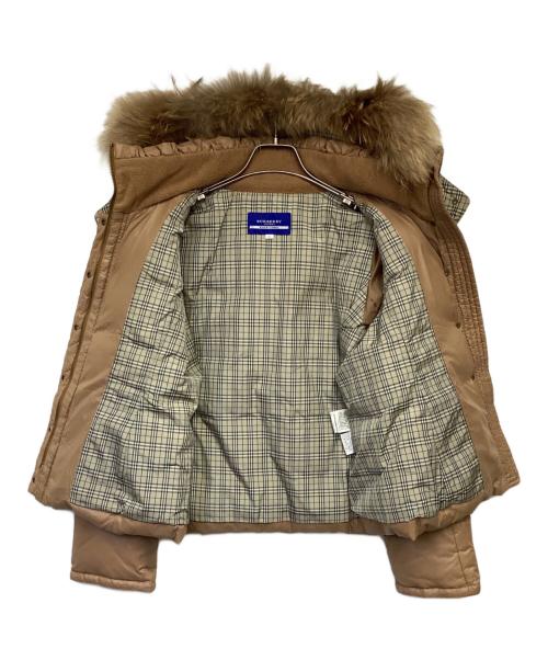 BURBERRY BLUE LABEL（バーバリーロンドンブルーレーベル）BURBERRY BLUE LABEL (バーバリーロンドンブルーレーベル) ダウンジャケット ベージュ サイズ:38の古着・服飾アイテム