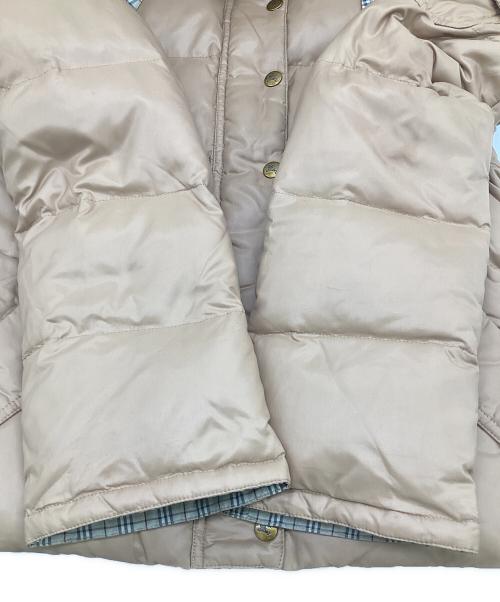 BURBERRY BLUE LABEL（バーバリーロンドンブルーレーベル）BURBERRY BLUE LABEL (バーバリーロンドンブルーレーベル) ダウンジャケット ベージュ サイズ:38の古着・服飾アイテム