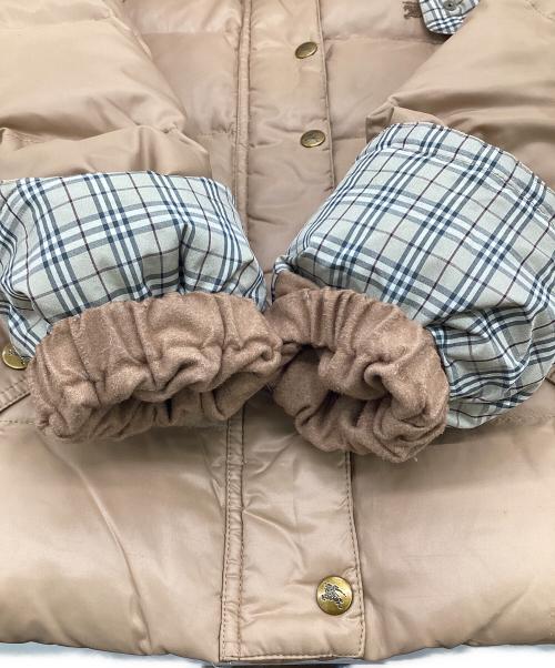 BURBERRY BLUE LABEL（バーバリーロンドンブルーレーベル）BURBERRY BLUE LABEL (バーバリーロンドンブルーレーベル) ダウンジャケット ベージュ サイズ:38の古着・服飾アイテム