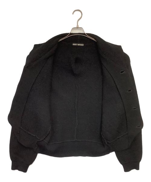 ISSEY MIYAKE（イッセイミヤケ）ISSEY MIYAKE (イッセイミヤケ) ニットジャケット ブラック サイズ:Mの古着・服飾アイテム