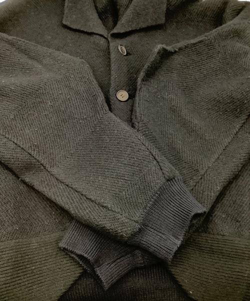 ISSEY MIYAKE（イッセイミヤケ）ISSEY MIYAKE (イッセイミヤケ) ニットジャケット ブラック サイズ:Mの古着・服飾アイテム