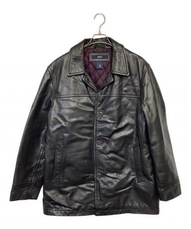 中古・古着通販】GAP (ギャップ) レザージャケット ブラック サイズ:L