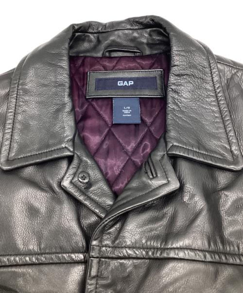 GAP（ギャップ）GAP (ギャップ) レザージャケット ブラック サイズ:Lの古着・服飾アイテム