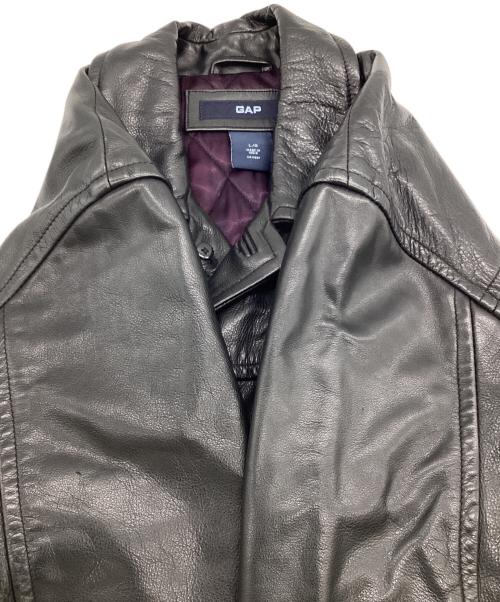 GAP（ギャップ）GAP (ギャップ) レザージャケット ブラック サイズ:Lの古着・服飾アイテム