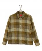 SUPREMEシュプリーム）の古着「PLAID FLANNEL SHIRT（プラッド フランネル シャツ）」｜カーキ