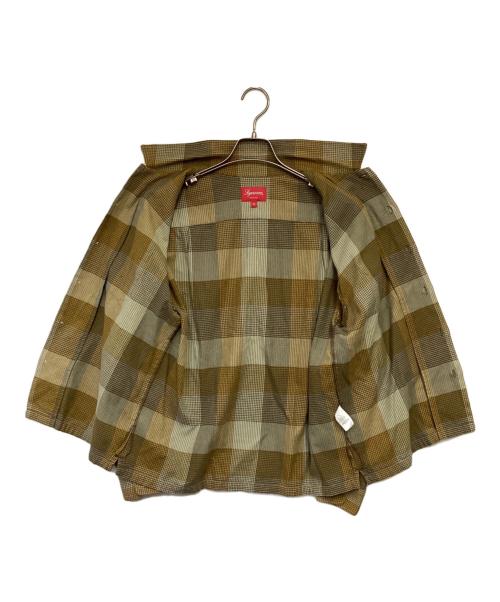 SUPREME（シュプリーム）SUPREME (シュプリーム) PLAID FLANNEL SHIRT（プラッド フランネル シャツ） カーキ サイズ:Sの古着・服飾アイテム