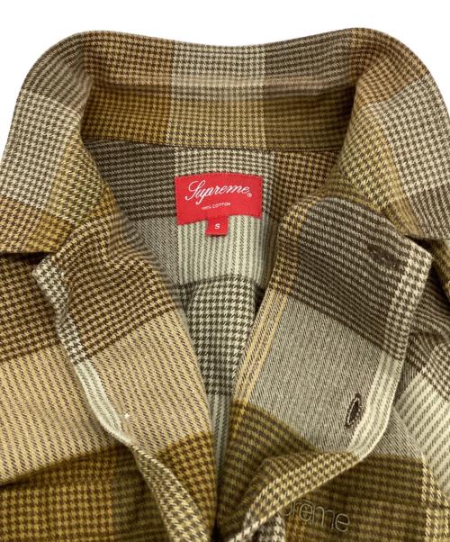 SUPREME（シュプリーム）SUPREME (シュプリーム) PLAID FLANNEL SHIRT（プラッド フランネル シャツ） カーキ サイズ:Sの古着・服飾アイテム