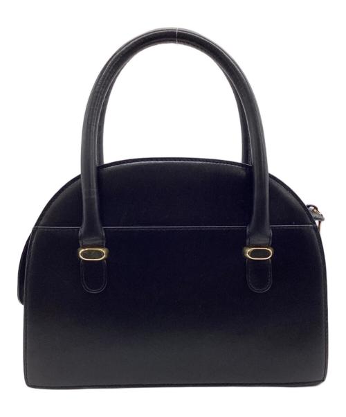 BALLY（バリー）BALLY (バリー) サークルロゴ ハンドバッグ ブラックの古着・服飾アイテム