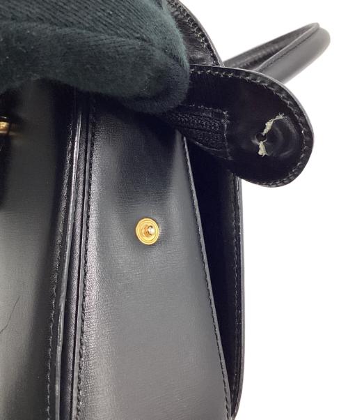 BALLY（バリー）BALLY (バリー) サークルロゴ ハンドバッグ ブラックの古着・服飾アイテム