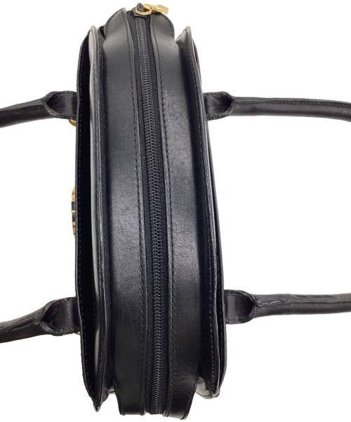 BALLY（バリー）BALLY (バリー) サークルロゴ ハンドバッグ ブラックの古着・服飾アイテム