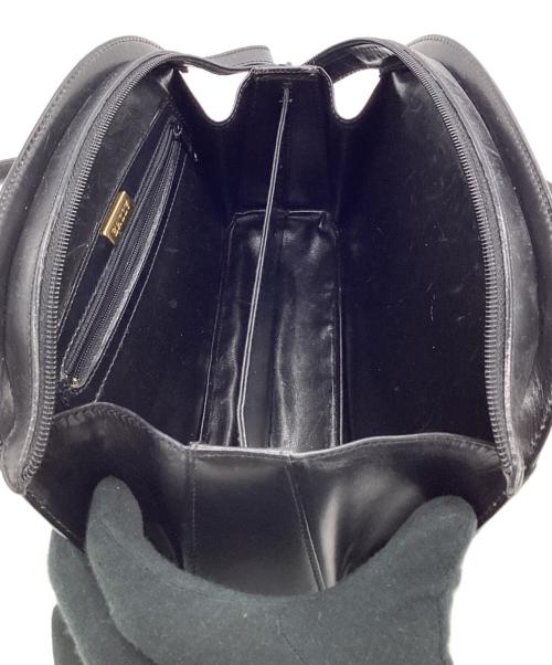 BALLY（バリー）BALLY (バリー) サークルロゴ ハンドバッグ ブラックの古着・服飾アイテム
