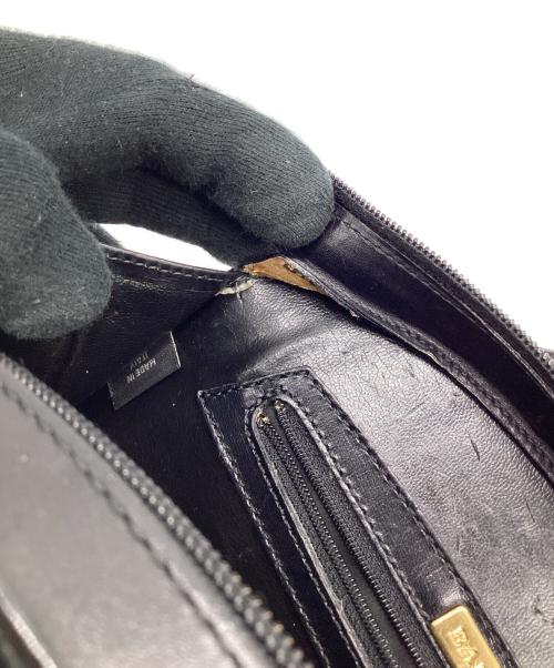 BALLY（バリー）BALLY (バリー) サークルロゴ ハンドバッグ ブラックの古着・服飾アイテム