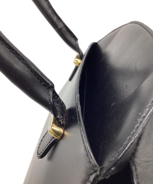 BALLY（バリー）BALLY (バリー) サークルロゴ ハンドバッグ ブラックの古着・服飾アイテム