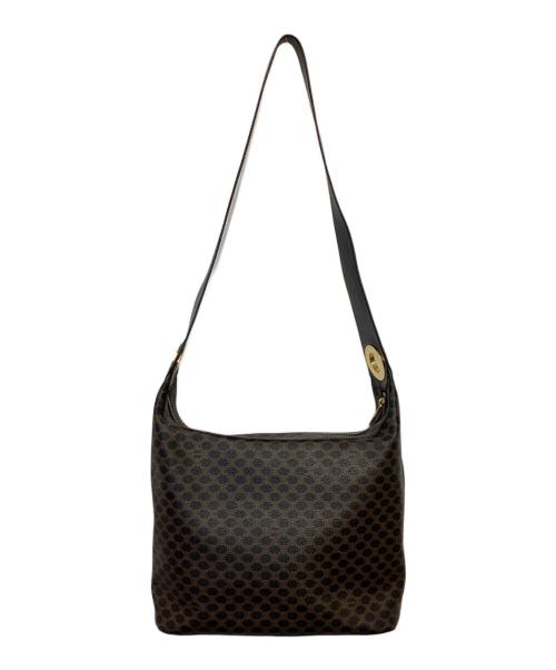 CELINE（セリーヌ）CELINE (セリーヌ) マカダム ショルダーバッグ ブラックの古着・服飾アイテム
