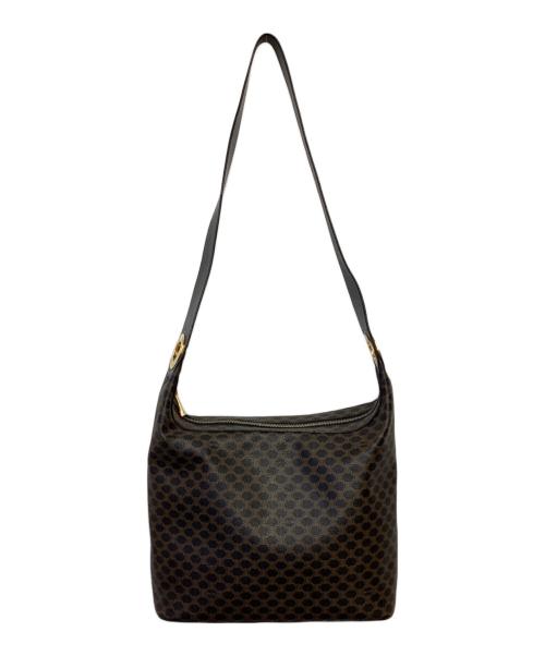 CELINE（セリーヌ）CELINE (セリーヌ) マカダム ショルダーバッグ ブラックの古着・服飾アイテム