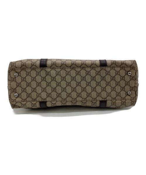 GUCCI（グッチ）GUCCI (グッチ) GGスプリーム トートバッグ グレーの古着・服飾アイテム