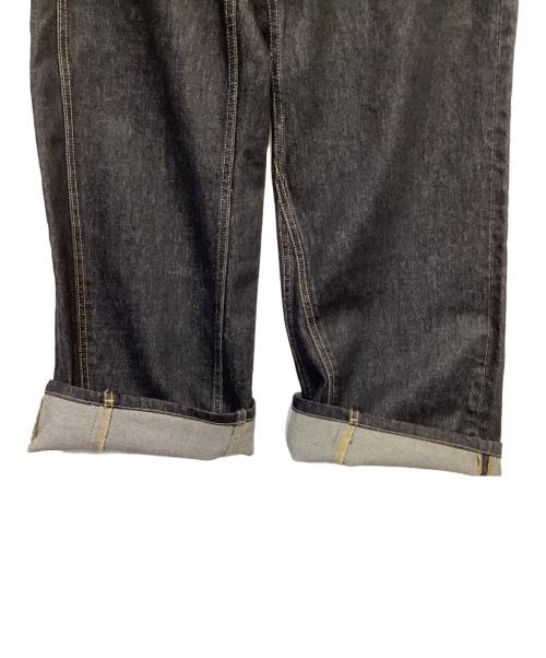 SLY（スライ）SLY (スライ) DOUBLE BELT WIDE FLARE PT-C（ダブルベルト ワイド フレア）デニムパンツ ブラック サイズ:2の古着・服飾アイテム