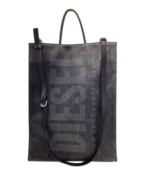DIESEL（ディーゼル）DIESEL (ディーゼル) DSL SHOPPER（ディーゼル ショッパー）トートバッグ ブラックの古着・服飾アイテム