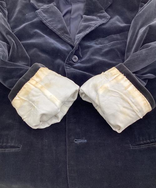 Yohji Yamamoto COSTUME D'HOMME（ヨウジヤマモトコスチュームドオム）Yohji Yamamoto COSTUME D'HOMME (ヨウジヤマモトコスチュームドオム) ベロアジャケット ブラック サイズ:6の古着・服飾アイテム