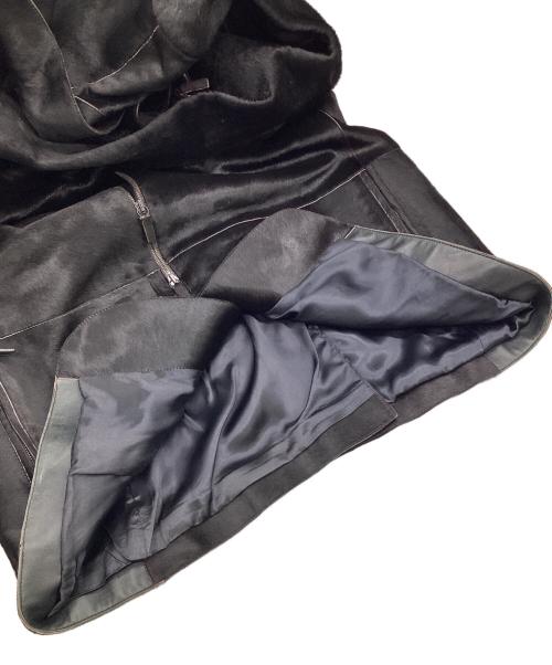 GIORGIO ARMANI（ジョルジョアルマーニ）GIORGIO ARMANI (ジョルジョアルマーニ) ハラコレザー ジャケット ダークブラウン サイズ:58の古着・服飾アイテム