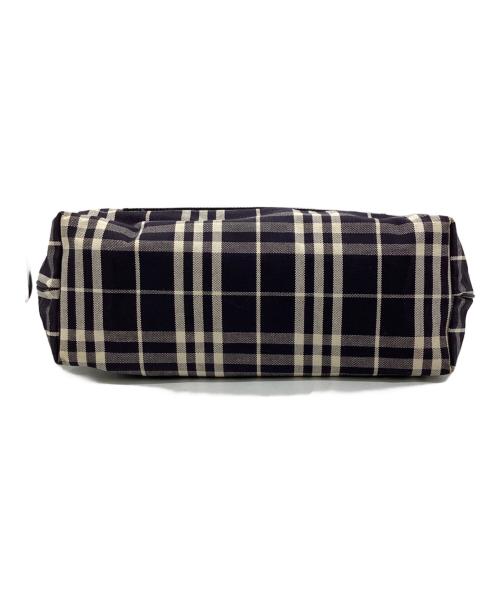 BURBERRY LONDON（バーバリーロンドン）BURBERRY LONDON (バーバリーロンドン) キャンバス トートバッグ ネイビー×アイボリーの古着・服飾アイテム