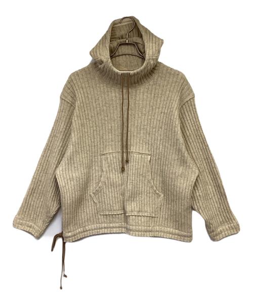 refomed（リフォメッド）refomed (リフォメッド) ニットパーカー アイボリー サイズ:1の古着・服飾アイテム