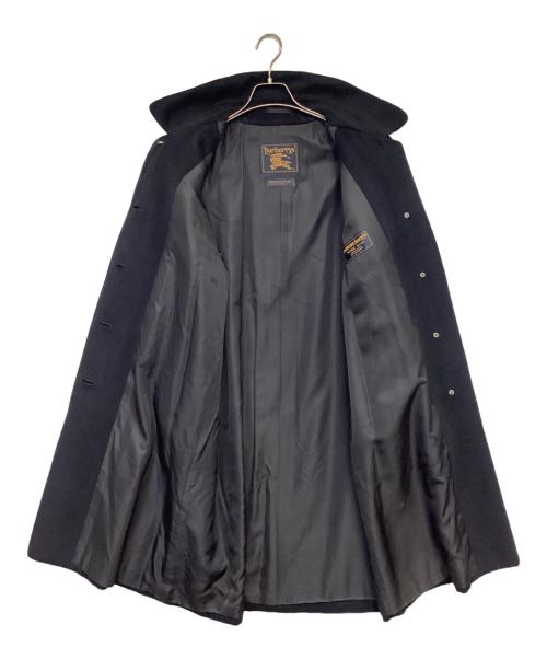 Burberry's（バーバリー）Burberry's (バーバリーズ) シルク ステンカラーコート ブラック サイズ:7ARの古着・服飾アイテム