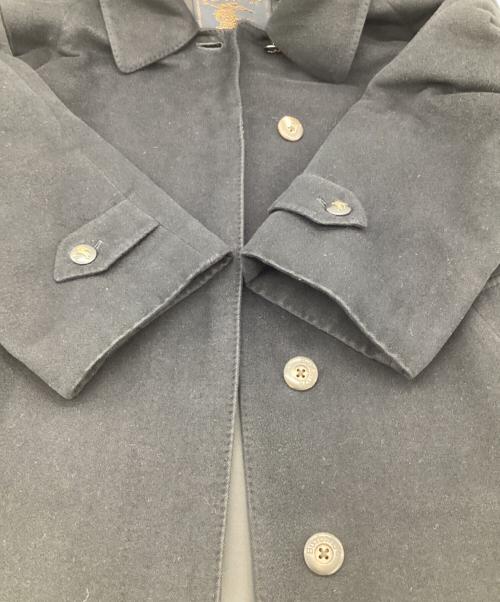 Burberry's（バーバリー）Burberry's (バーバリーズ) シルク ステンカラーコート ブラック サイズ:7ARの古着・服飾アイテム