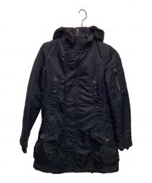 BURBERRY BLUE LABEL（バーバリー ブルー レーベル）の古着「ライナー付モッズコート」｜ブラック