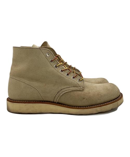RED WING（レッドウィング）RED WING (レッドウィング) 6INCHI CLASSIC ROUND（6インチ クラシック ラウンド）ブーツ ベージュ サイズ:US9Dの古着・服飾アイテム