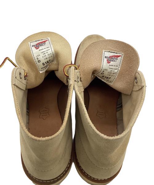 RED WING（レッドウィング）RED WING (レッドウィング) 6INCHI CLASSIC ROUND（6インチ クラシック ラウンド）ブーツ ベージュ サイズ:US9Dの古着・服飾アイテム