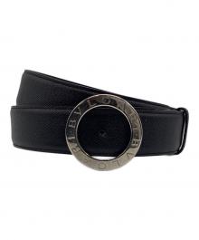 BVLGARI（ブルガリ）の古着「サークル ロゴ ベルト」｜ブラック