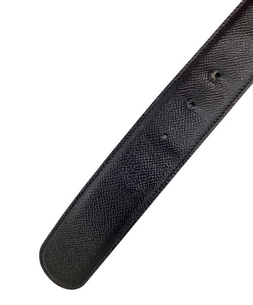 BVLGARI（ブルガリ）BVLGARI (ブルガリ) サークル ロゴ ベルト ブラック サイズ:44/110の古着・服飾アイテム