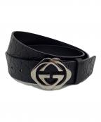 GUCCIグッチ）の古着「グッチシマ ベルト」｜ブラック