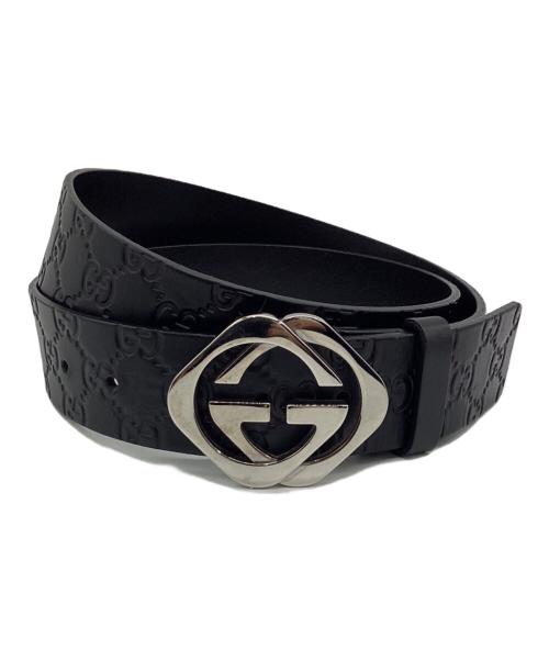 GUCCI（グッチ）GUCCI (グッチ) グッチシマ ベルト ブラック サイズ:100・40の古着・服飾アイテム
