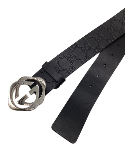 GUCCI（グッチ）GUCCI (グッチ) グッチシマ ベルト ブラック サイズ:100・40の古着・服飾アイテム