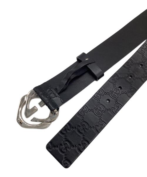 GUCCI（グッチ）GUCCI (グッチ) グッチシマ ベルト ブラック サイズ:100・40の古着・服飾アイテム
