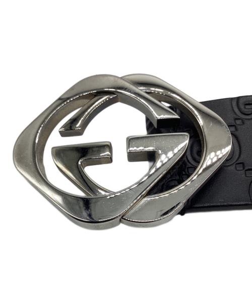 GUCCI（グッチ）GUCCI (グッチ) グッチシマ ベルト ブラック サイズ:100・40の古着・服飾アイテム