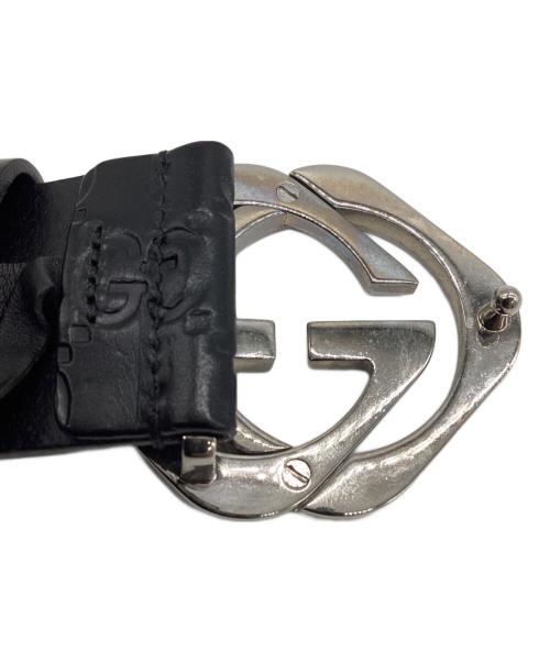 GUCCI（グッチ）GUCCI (グッチ) グッチシマ ベルト ブラック サイズ:100・40の古着・服飾アイテム