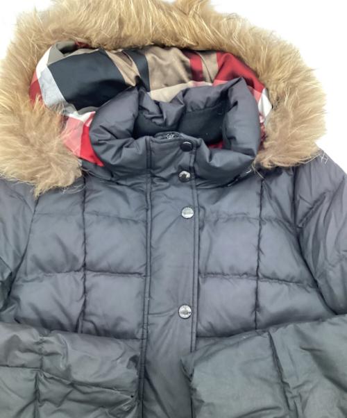 BLUE LABEL CRESTBRIDGE（ブルーレーベルクレストブリッジ）BLUE LABEL CRESTBRIDGE (ブルーレーベルクレストブリッジ) ダウンコート ブラック サイズ:38の古着・服飾アイテム