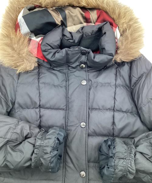 BLUE LABEL CRESTBRIDGE（ブルーレーベルクレストブリッジ）BLUE LABEL CRESTBRIDGE (ブルーレーベルクレストブリッジ) ダウンコート ブラック サイズ:38の古着・服飾アイテム