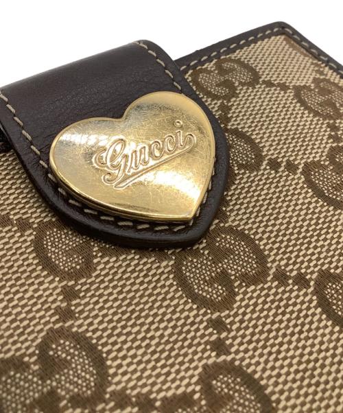 GUCCI（グッチ）GUCCI (グッチ) GGキャンバス 2つ折り財布 ベージュの古着・服飾アイテム