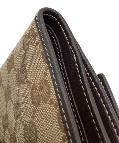 GUCCI（グッチ）GUCCI (グッチ) GGキャンバス 2つ折り財布 ベージュの古着・服飾アイテム