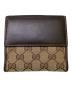 GUCCI (グッチ) GGキャンバス 2つ折り財布 ベージュ：10000円