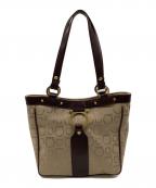 Salvatore Ferragamoサルヴァトーレ フェラガモ）の古着「ガンチーニ キャンバス トートバッグ」｜ベージュ