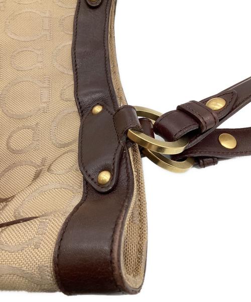 Salvatore Ferragamo（サルヴァトーレ フェラガモ）Salvatore Ferragamo (サルヴァトーレ フェラガモ) ガンチーニ キャンバス トートバッグ ベージュの古着・服飾アイテム