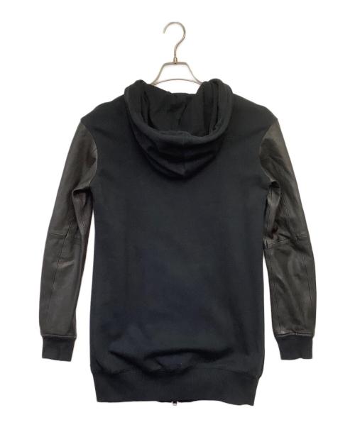 DIESEL（ディーゼル）DIESEL (ディーゼル) コンビネーションジップパーカー ブラック×ホワイト サイズ:Mの古着・服飾アイテム