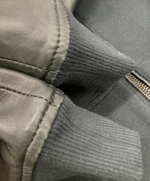 DIESEL（ディーゼル）DIESEL (ディーゼル) コンビネーションジップパーカー ブラック×ホワイト サイズ:Mの古着・服飾アイテム