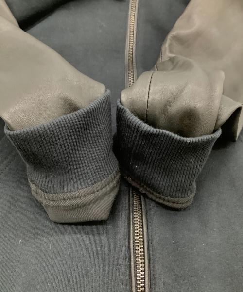 DIESEL（ディーゼル）DIESEL (ディーゼル) コンビネーションジップパーカー ブラック×ホワイト サイズ:Mの古着・服飾アイテム